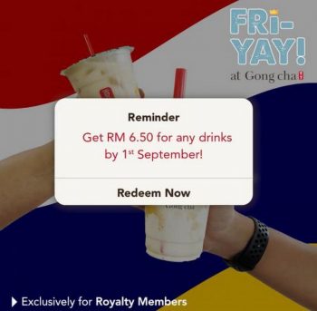 Gong-Cha-Royalty-Members-Merdeka-Promotion-350x343 - Beverages Food , Restaurant & Pub Johor Kedah Kelantan Kuala Lumpur Melaka Negeri Sembilan Pahang Penang Perak Perlis Promotions & Freebies Putrajaya Sabah Sarawak Selangor Terengganu 