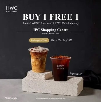 HWC-Coffee-Buy-1-free-1-Opening-Deal-at-IPC-Shopping-Centre - Beverages Food , Restaurant & Pub Promotions & Freebies Selangor 