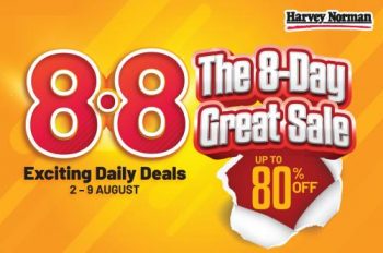 Harvey-Norman-8-Day-Great-8.8-Sale-350x232 - Computer Accessories Electronics & Computers IT Gadgets Accessories Johor Kedah Kelantan Kuala Lumpur Laptop Malaysia Sales Melaka Mobile Phone Negeri Sembilan Online Store Pahang Penang Perak Perlis Putrajaya Sabah Sarawak Selangor Terengganu 