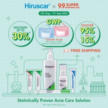 Hiruscar-9.9-Super-Shopping-Day-Deal-on-Shopee-350x350 - Beauty & Health Cosmetics Johor Kedah Kelantan Kuala Lumpur Melaka Negeri Sembilan Pahang Penang Perak Perlis Personal Care Promotions & Freebies Putrajaya Sabah Sarawak Selangor Skincare Terengganu 