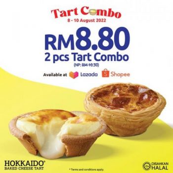 Hokkaido-Baked-Cheese-Tart-8.8-Promotion-on-Lazada-Shopee-350x350 - Beverages Food , Restaurant & Pub Johor Kedah Kelantan Kuala Lumpur Melaka Negeri Sembilan Pahang Penang Perak Perlis Promotions & Freebies Putrajaya Sabah Sarawak Selangor Terengganu 