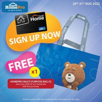 HomePro-Free-HomePro-Multi-Purpose-Bag-Promotion-350x350 - Electronics & Computers Furniture Home & Garden & Tools Home Appliances Home Decor Johor Kedah Kelantan Kitchen Appliances Kuala Lumpur Melaka Negeri Sembilan Pahang Penang Perak Perlis Promotions & Freebies Putrajaya Sabah Sarawak Selangor Terengganu 