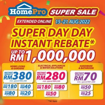 HomePro-Online-Super-Sale-1-350x350 - Beddings Electronics & Computers Furniture Home & Garden & Tools Home Appliances Home Decor Johor Kedah Kelantan Kitchen Appliances Kuala Lumpur Malaysia Sales Melaka Negeri Sembilan Online Store Pahang Penang Perak Perlis Putrajaya Sabah Sarawak Selangor Terengganu 