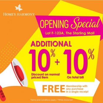 Homes-Harmony-Opening-Promotion-at-The-Starling-350x350 - Furniture Home & Garden & Tools Home Decor Promotions & Freebies Selangor 
