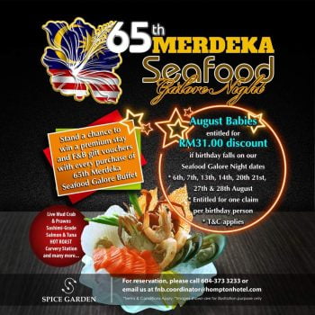 Hompton-Hotel-Seafood-Galore-Night-1 - Beverages Food , Restaurant & Pub Penang Promotions & Freebies 