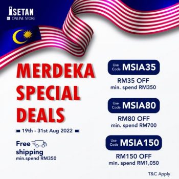 Isetan-Online-Store-Merdeka-Special-Deals-Promotion-350x350 - Johor Kedah Kelantan Kuala Lumpur Melaka Negeri Sembilan Pahang Penang Perak Perlis Promotions & Freebies Putrajaya Sabah Sarawak Selangor Supermarket & Hypermarket Terengganu 