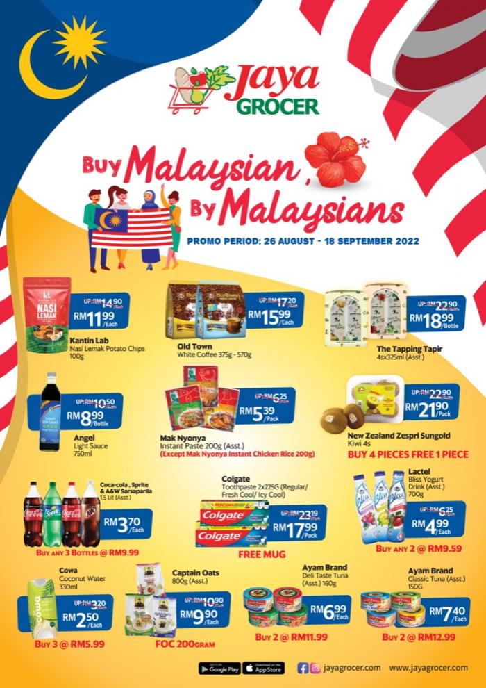 26 Aug18 Sep 2022 Jaya Grocer Malaysian Products Promotion