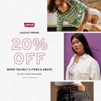 Levis-August-20-off-Promotion-350x350 - Apparels Fashion Accessories Fashion Lifestyle & Department Store Johor Kedah Kelantan Kuala Lumpur Melaka Negeri Sembilan Pahang Penang Perak Perlis Promotions & Freebies Putrajaya Sabah Sarawak Selangor Terengganu 