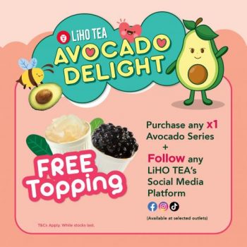 Liho-Tea-Avocado-Beverage-Free-Topping-Promotion-350x350 - Beverages Food , Restaurant & Pub Johor Kuala Lumpur Promotions & Freebies Selangor 