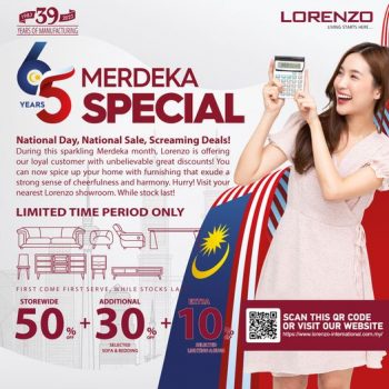 Lorenzo-Merdeka-Special-350x350 - Beddings Furniture Home & Garden & Tools Home Decor Johor Kedah Kelantan Kuala Lumpur Melaka Negeri Sembilan Pahang Penang Perak Perlis Promotions & Freebies Putrajaya Sabah Sarawak Selangor Terengganu 