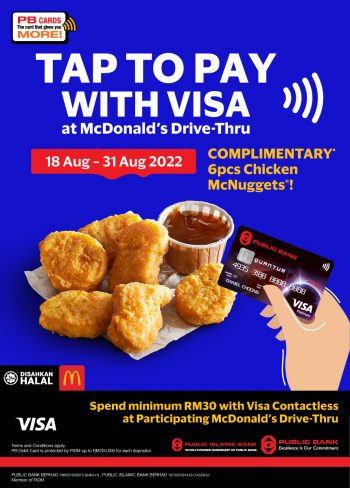 McDonalds-Drive-Thru-Promo-with-Public-Bank-350x488 - Bank & Finance Beverages Food , Restaurant & Pub Johor Kedah Kelantan Kuala Lumpur Melaka Negeri Sembilan Pahang Penang Perak Perlis Promotions & Freebies Public Bank Putrajaya Sabah Sarawak Selangor Terengganu 