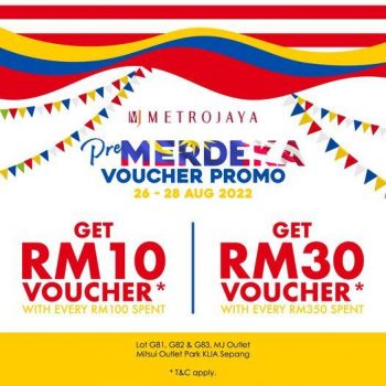 Metrojaya-Pre-Merdeka-Sale-at-Mitsui-Outlet-Park-350x350 - Malaysia Sales Others Selangor 