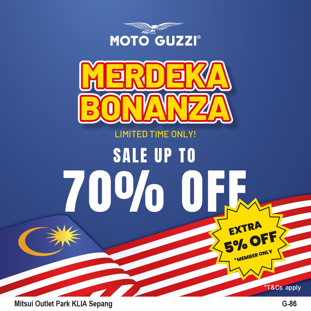 13 Aug-18 Sep 2022: Mitsui Outlet Park KLIA Sepang Merdeka & Malaysia