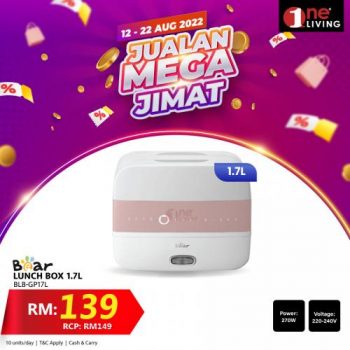 One-Living-Jualan-Mega-Jimat-Promotion-23-350x350 - Electronics & Computers Home Appliances Johor Kedah Kelantan Kitchen Appliances Kuala Lumpur Melaka Negeri Sembilan Online Store Pahang Penang Perak Perlis Promotions & Freebies Putrajaya Sabah Sarawak Selangor Terengganu 