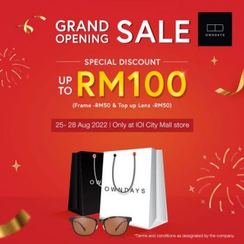 Owndays-Grand-Opening-Promotion-at-Ioi-City-Mall-350x350 - Eyewear Fashion Accessories Fashion Lifestyle & Department Store Promotions & Freebies Putrajaya 