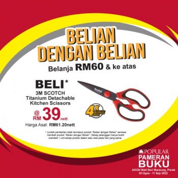 POPULAR-Book-Fair-Sale-at-AEON-Seri-Manjung-5-350x350 - Books & Magazines Malaysia Sales Perak Stationery