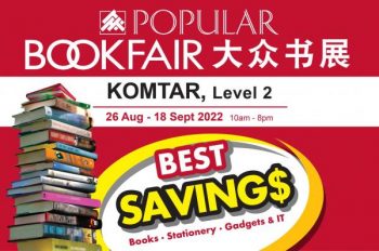 POPULAR-Book-Fair-Sale-at-KOMTAR-350x232 - Books & Magazines Malaysia Sales Penang Stationery 