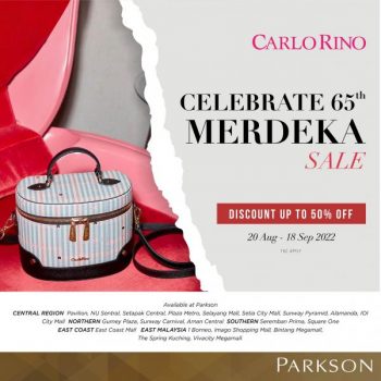 Parkson-Carlo-Rino-Merdeka-Sale-350x350 - Bags Fashion Accessories Fashion Lifestyle & Department Store Johor Kedah Kelantan Kuala Lumpur Malaysia Sales Melaka Negeri Sembilan Pahang Penang Perak Perlis Putrajaya Sabah Sarawak Selangor Terengganu 