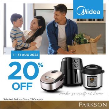 Parkson-Midea-20-off-Promotion-350x350 - Electronics & Computers Home Appliances Johor Kedah Kelantan Kitchen Appliances Kuala Lumpur Melaka Negeri Sembilan Pahang Penang Perak Perlis Promotions & Freebies Putrajaya Sabah Sarawak Selangor Terengganu 