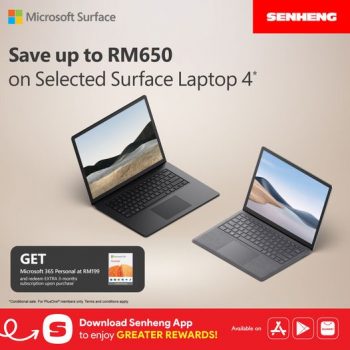 SENHENG-Microsoft-Surface-Laptop-4-Promo-350x350 - Computer Accessories Electronics & Computers IT Gadgets Accessories Johor Kedah Kelantan Kuala Lumpur Melaka Negeri Sembilan Pahang Penang Perak Perlis Promotions & Freebies Putrajaya Sabah Sarawak Selangor Terengganu 