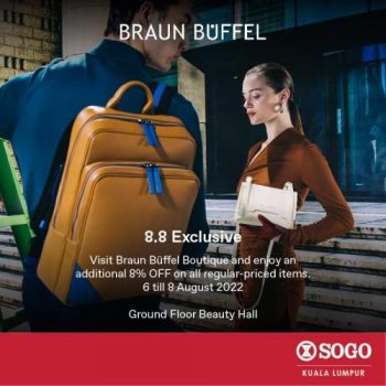 SOGO-Braun-Buffel-8.8-Sale-350x350 - Fashion Accessories Fashion Lifestyle & Department Store Kuala Lumpur Malaysia Sales Selangor 