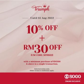 SOGO-Triumph-Sale-350x350 - Fashion Accessories Fashion Lifestyle & Department Store Johor Kedah Kelantan Kuala Lumpur Lingerie Malaysia Sales Melaka Negeri Sembilan Online Store Pahang Penang Perak Perlis Putrajaya Sabah Sarawak Selangor Terengganu Underwear 