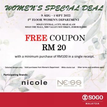 SOGO-Womens-Special-Deal-350x350 - Johor Kuala Lumpur Others Promotions & Freebies Selangor 