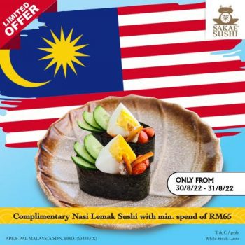 Sakae-Sushi-Merdeka-Promotion-350x350 - Kuala Lumpur Penang Promotions & Freebies Sarawak Selangor 