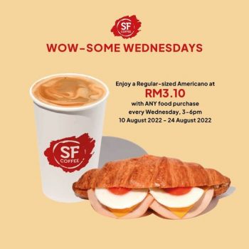 San-Francisco-Coffee-Wowsome-Wednesdays-Deal-350x350 - Beverages Food , Restaurant & Pub Johor Kedah Kelantan Kuala Lumpur Melaka Negeri Sembilan Pahang Penang Perak Perlis Promotions & Freebies Putrajaya Sabah Sarawak Selangor Terengganu 