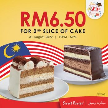 Secret-Recipe-Merdeka-Promotion-350x350 - Beverages Food , Restaurant & Pub Johor Kedah Kelantan Kuala Lumpur Melaka Negeri Sembilan Pahang Penang Perak Perlis Promotions & Freebies Putrajaya Sabah Sarawak Selangor Terengganu 