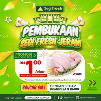 Segi-Fresh-Jeram-Opening-Promotion-350x350 - Promotions & Freebies Sales Start Tomorrow Selangor Supermarket & Hypermarket This Week Sales In Malaysia Upcoming Sales In Malaysia 