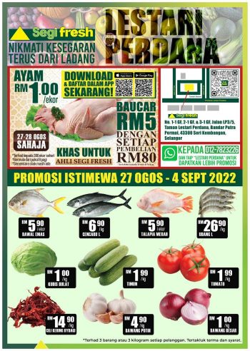 Segi-Fresh-Opening-Promotion-at-Lestari-Perdana-Seri-Kembangan-350x492 - Promotions & Freebies Selangor Supermarket & Hypermarket 