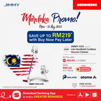 Senheng-Jimmy-Merdeka-Promotion-350x350 - Electronics & Computers Home Appliances Johor Kedah Kelantan Kitchen Appliances Kuala Lumpur Melaka Negeri Sembilan Pahang Penang Perak Perlis Promotions & Freebies Putrajaya Sabah Sarawak Selangor Terengganu 