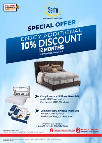 Serta-Mattress-Special-Promotion-with-Public-Bank-350x488 - Beddings Home & Garden & Tools Kuala Lumpur Mattress Perak Promotions & Freebies Selangor 