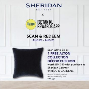 Sheridan-Free-Cushion-Promotion-at-Isetan-KLCC-The-Gardens-350x350 - Kuala Lumpur Others Promotions & Freebies Selangor 