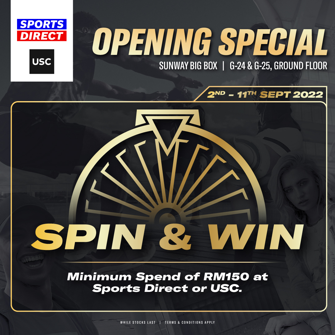 24 Sep 2022 Sports Direct Opening Special at Sunway Big Box