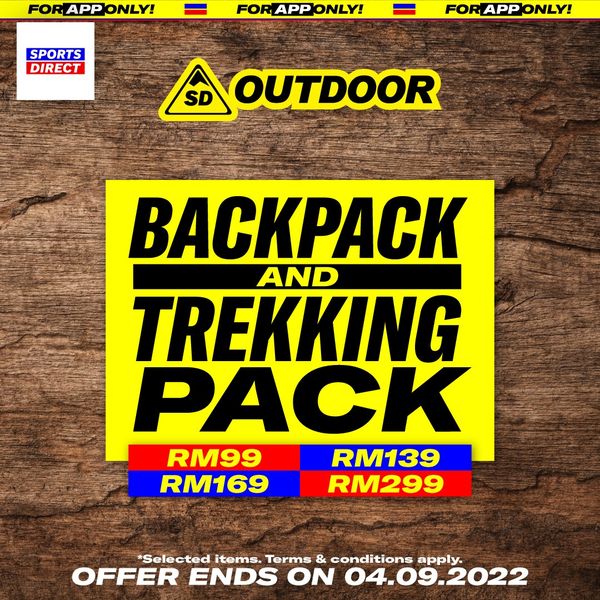 Now till 4 Sep 2022 Sports Direct Outdoor Essentials Promo