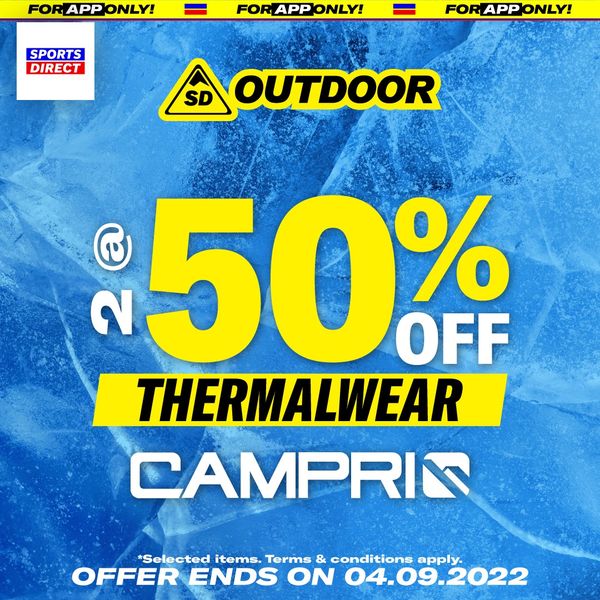 Now till 4 Sep 2022 Sports Direct Outdoor Essentials Promo