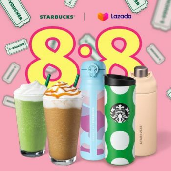 Starbucks-Lazada-8.8-Sale-350x350 - Beverages Food , Restaurant & Pub Johor Kedah Kelantan Kuala Lumpur Malaysia Sales Melaka Negeri Sembilan Online Store Pahang Penang Perak Perlis Putrajaya Sabah Sarawak Selangor Terengganu 