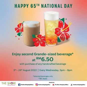 Starbucks-Merdeka-Promo-at-The-Shore-Shopping-Gallery-350x350 - Beverages Food , Restaurant & Pub Melaka Promotions & Freebies 
