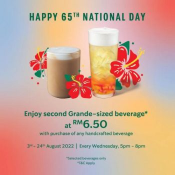 Starbucks-Merdeka-Promotion-350x350 - Beverages Food , Restaurant & Pub Johor Kedah Kelantan Kuala Lumpur Melaka Negeri Sembilan Pahang Penang Perak Perlis Promotions & Freebies Putrajaya Sabah Sarawak Selangor Terengganu 