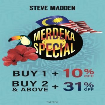 Steve-Madden-Merdeka-Sale-at-Johor-Premium-Outlets-350x350 - Apparels Fashion Accessories Fashion Lifestyle & Department Store Johor Malaysia Sales 