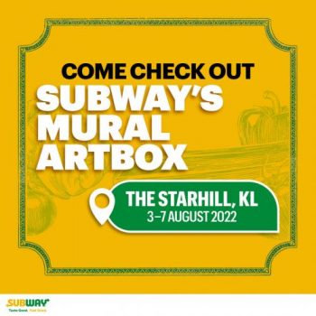 Subway-Mural-Artbox-at-The-Starhill-350x350 - Beverages Food , Restaurant & Pub Kuala Lumpur Promotions & Freebies Selangor 