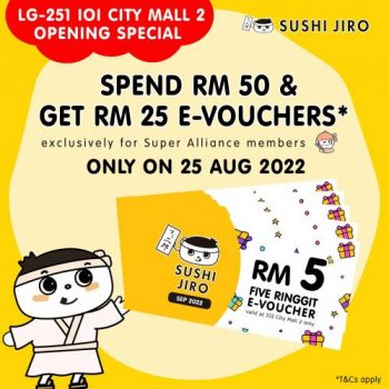 Sushi-Jiro-Opening-Promotion-at-IOI-City-Mall-1-350x350 - Beverages Food , Restaurant & Pub Promotions & Freebies Selangor Sushi 