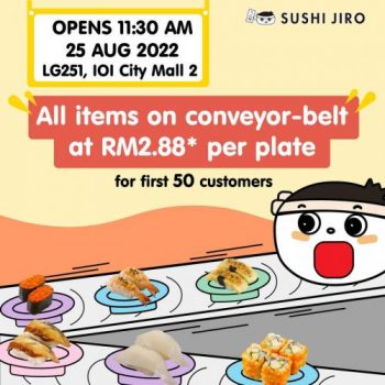 Sushi-Jiro-Opening-Promotion-at-IOI-City-Mall-350x350 - Beverages Food , Restaurant & Pub Promotions & Freebies Putrajaya 