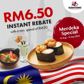 Sushi-King-Merdeka-Promotion-350x350 - Beverages Food , Restaurant & Pub Johor Kedah Kelantan Kuala Lumpur Melaka Negeri Sembilan Pahang Penang Perak Perlis Promotions & Freebies Putrajaya Sabah Sarawak Selangor Sushi Terengganu 