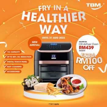 TBM-Air-Fryer-Oven-Promotion-350x350 - Electronics & Computers Home Appliances Johor Kedah Kelantan Kitchen Appliances Kuala Lumpur Melaka Negeri Sembilan Pahang Penang Perak Perlis Promotions & Freebies Putrajaya Sabah Sarawak Selangor Terengganu 