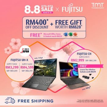 TMT-Fujitsu-Lazada-8.8-Sale-350x350 - Computer Accessories Electronics & Computers IT Gadgets Accessories Johor Kedah Kelantan Kuala Lumpur Laptop Malaysia Sales Melaka Negeri Sembilan Online Store Pahang Penang Perak Perlis Putrajaya Sabah Sarawak Selangor Terengganu 