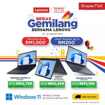 TMT-Lenovo-Shopee-Merdeka-Promotion-350x350 - Electronics & Computers IT Gadgets Accessories Johor Kedah Kelantan Kuala Lumpur Laptop Melaka Negeri Sembilan Online Store Pahang Penang Perak Perlis Promotions & Freebies Putrajaya Sabah Sarawak Selangor Terengganu 