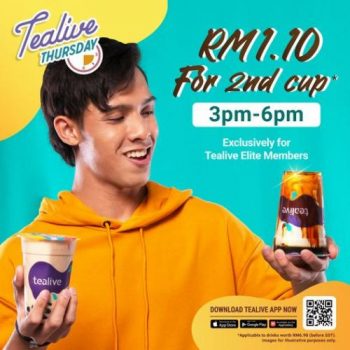 Tealive-Thursday-Promotion-350x350 - Beverages Food , Restaurant & Pub Johor Kedah Kelantan Kuala Lumpur Melaka Negeri Sembilan Pahang Penang Perak Perlis Promotions & Freebies Putrajaya Sabah Sarawak Selangor Terengganu 